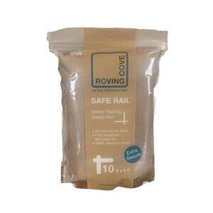Roving Cove Safe Rail indoor rail stairs child safety net NWT 10x3 Ft Neutral